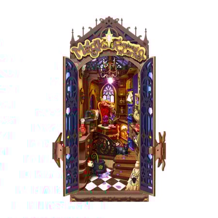 Casute DIY - Book nook, Cotor de carte DIY, Coltul de magie, 185 piese