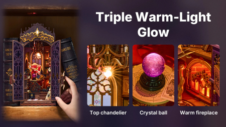 Book nook, Cotor de carte DIY, Coltul de magie, 185 piese [11]