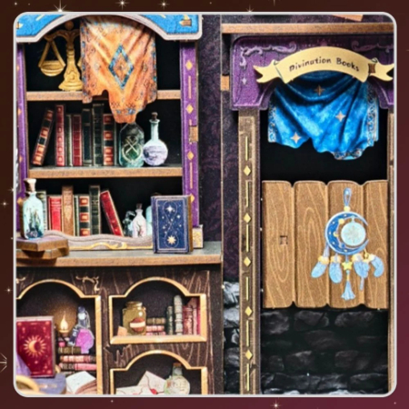 Puzzle 3D, Cotor de carte DIY, Libraria de astrologie, 155 piese [5]