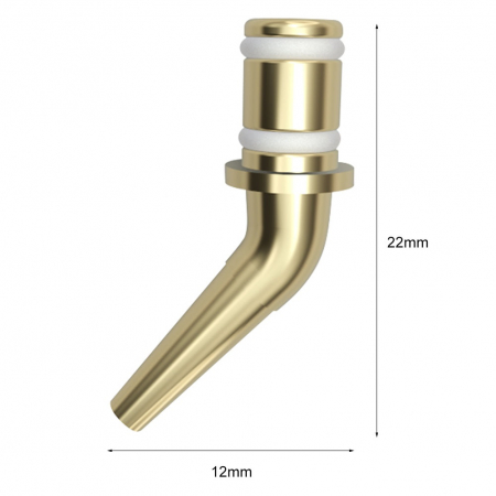 Capat metalic, curbat, pentru stiloul aplicator [2]