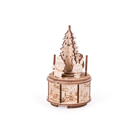 Puzzle 3D Mecanic, cutiuta muzicala, Dans de Craciun, 39 piese [8]