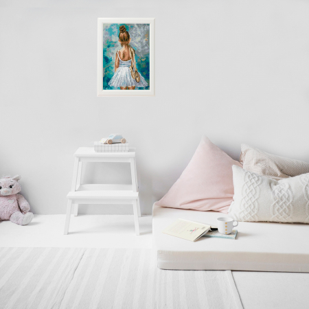 Set goblen cu diamante, cu sasiu, Balerina [2]