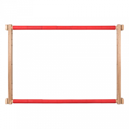 Accesorii pentru cusut si brodat - Gherghef de lemn cu clipsuri mobile, 40x56 cm