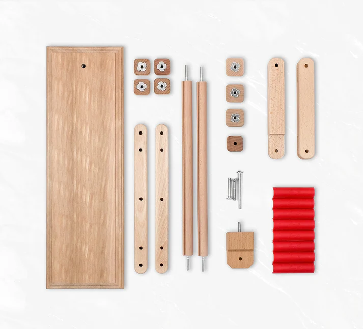 Gherghef de masa/scaun, reglabil, cu clipsuri si picior, 20x24cm [2]