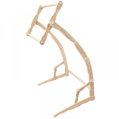 Gherghef de podea, reglabil, cu suport, 53x30 cm [0]