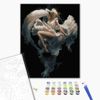 Set pictura pe numere, cu sasiu, Frumusete transcedentala, 40x50 cm [1]