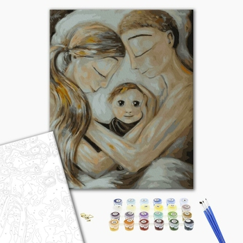 Set pictura pe numere, cu sasiu, Vis de nou nascut, 40x50 cm [1]