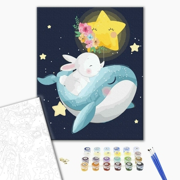 Set pictura pe numere, cu sasiu, Vis fabulos, 40x50 cm [1]