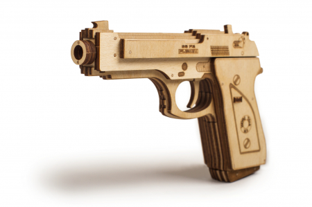 Puzzle 3D Mecanic, Pistol cu tinte, 65 piese [2]