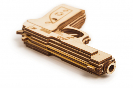 Puzzle 3D Mecanic, Pistol cu tinte, 65 piese [6]