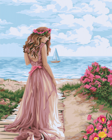 Set pictura pe numere, cu sasiu, Rataciri Indepartate 40x50 cm [0]