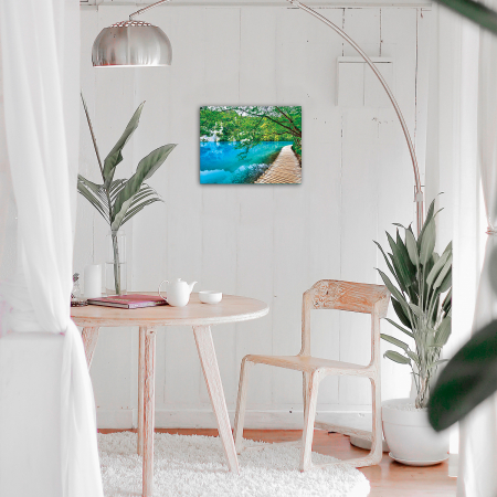 Set goblen cu diamante, cu sasiu, Pod pitoresc, 40x50 cm [3]