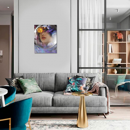 Set goblen cu diamante, cu sasiu, Visand la univers, 40x50 cm [6]