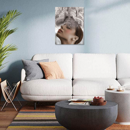 Set goblen cu diamante, cu sasiu, Amintiri din Vatican, 50x65 cm [4]