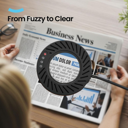 Lupa LED x10, cu picior flexibil si 10 intensitati de lumina [1]