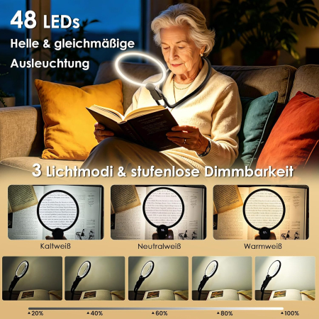 Lupa LED x5, cu 3 modalitati de utilizare, 3 intensitati de lumina, reincarcabila [3]