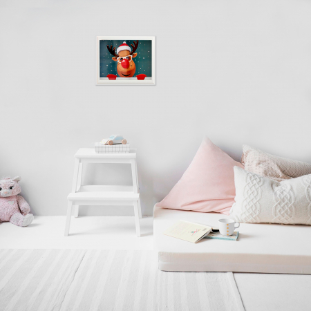 Set pictura pe numere, cu sasiu, Rudolph, 20x30 cm [3]