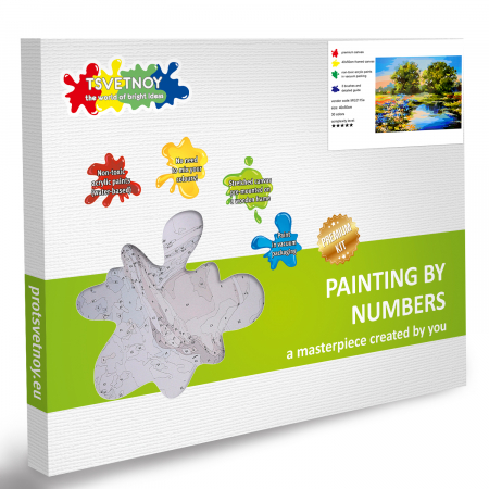 Pictura pe numere, cu sasiu, Izvor Vara [4]