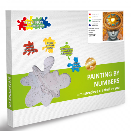 Set pictura pe numere, cu sasiu, Amintirea unui dom, 40x50 cm [6]