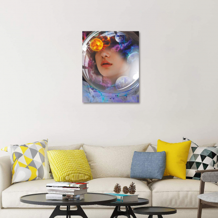 Set pictura pe numere, cu sasiu, Visand la univers, 40x50 cm [3]