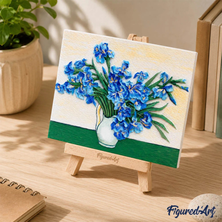 Mini set pictura 3D in relief, Irisi - van Gogh, 13,5x 10,5 cm [1]