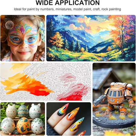 Pensula Nicpro cu varf rotund pentru detalii fine 10/0 [6]