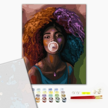 Set pictura pe numere premium, cu sasiu, Balon, 40x50 cm [1]