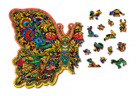 Puzzle 2D, din lemn, Aripi regale, 250 piese [2]