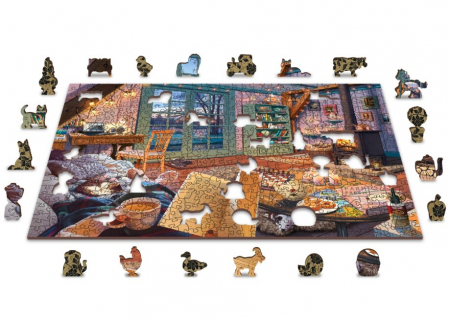 Puzzle 2D, din lemn, Camera de vacanta, 505 piese [3]