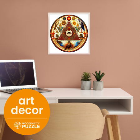 Puzzle 2D, din lemn, Ochiul universului, 500 piese [7]