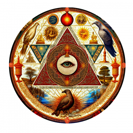 Puzzle 2D, din lemn, Ochiul universului, 500 piese [0]