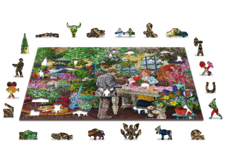 Puzzle 2D, din lemn, Florarie, 505 piese [5]