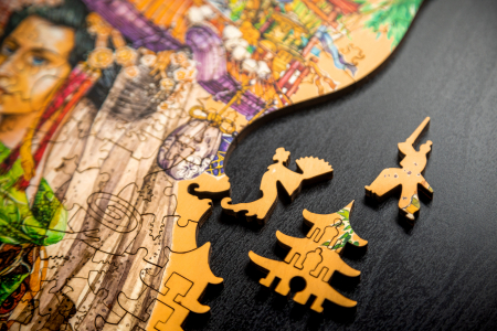 Puzzle 2D, din lemn, Japonia, 195 piese [5]