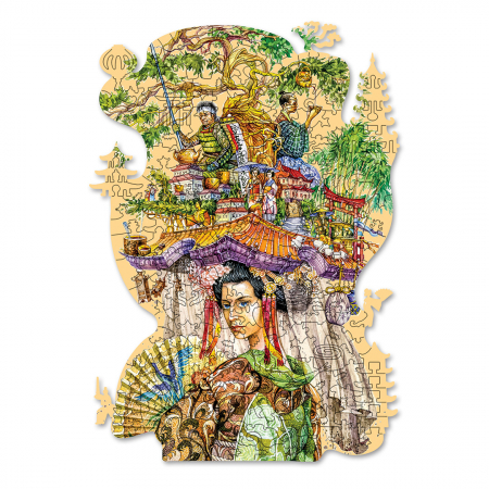 Puzzle 2D, din lemn, Japonia, 195 piese [0]