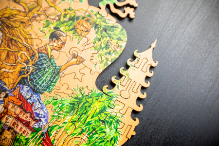 Puzzle 2D, din lemn, Japonia, 195 piese [6]