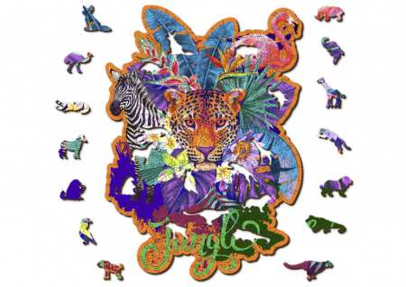 Puzzle 2D, din lemn, Jungla, 300 piese [1]