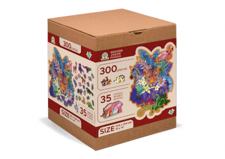 Puzzle 2D, din lemn, Jungla, 300 piese [8]