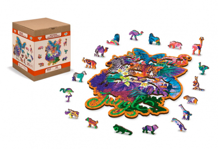 Puzzle 2D, din lemn, Jungla, 300 piese [6]