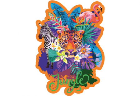 Puzzle 2D, din lemn, Jungla, 300 piese [0]