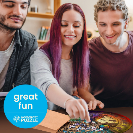 Puzzle 2D, din lemn, Copacul vietii, 250 piese [4]