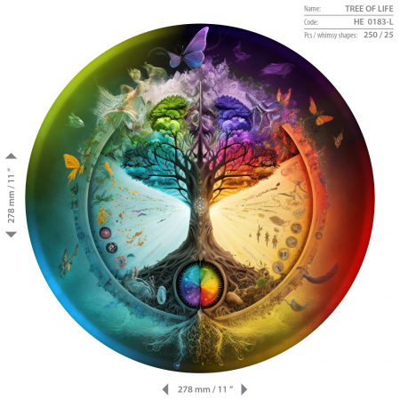 Puzzle 2D, din lemn, Copacul vietii, 250 piese [1]