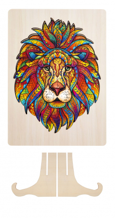 Puzzle 2D, din lemn, Leu, 145 piese [1]