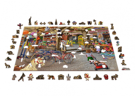 Puzzle 2D, din lemn, Magazinul cu jucariii, 1010 piese [3]