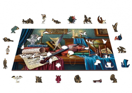 Puzzle 2D, din lemn, Masa cu vioara, 505 piese [3]