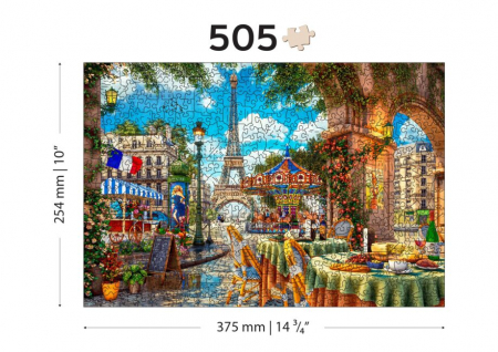 Puzzle 2D, din lemn, O zi in Paris, 505 piese [7]