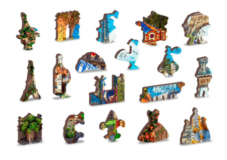 Puzzle 2D, din lemn, O zi in Paris, 505 piese [5]