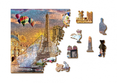 Puzzle 2D, din lemn, Primavara in Paris, 1010 piese [7]