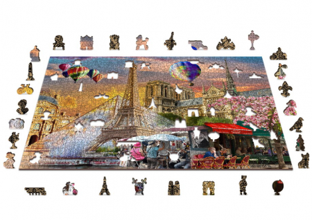 Puzzle 2D, din lemn, Primavara in Paris, 1010 piese [3]
