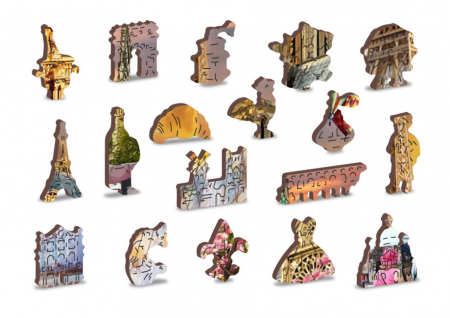 Puzzle 2D, din lemn, Primavara in Paris, 1010 piese [2]