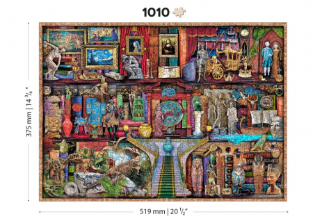 Puzzle 2D, din lemn, Rafturi de muzeu, 1010 piese [3]
